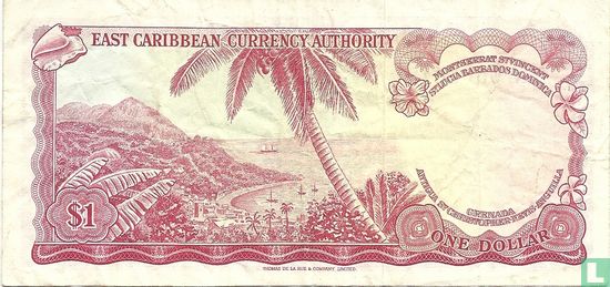East Caribbean 1 Dollar (signature 7) - Afbeelding 2