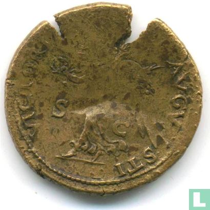 Dupondius l'Empire romain à partir de 66 Nero AD empereur. - Image 1