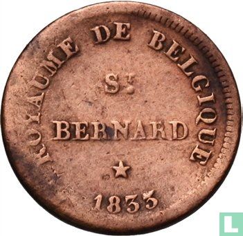 België 1 centime 1833 Monnaie Fictive, Hermiksem - Afbeelding 1