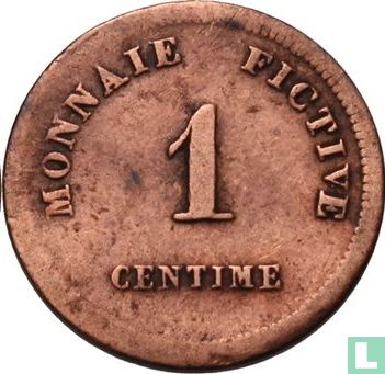 België 1 centime 1833 Monnaie Fictive, Hermiksem - Afbeelding 2