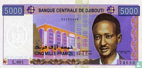 Djibouti 5000 Francs - Afbeelding 1