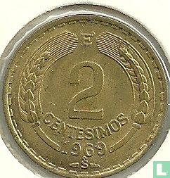 Chili 2 centesimos 1969 - Afbeelding 1
