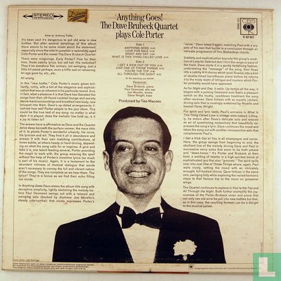 Anything goes The Dave Brubeck Quartet plays Cole Porter - Afbeelding 2