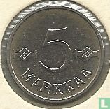 Finlande 5 markkaa 1961 - Image 2