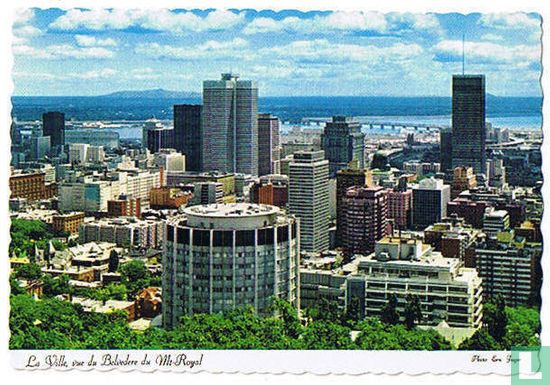 The city from MT. Royal Look-out, Montreal Quebec