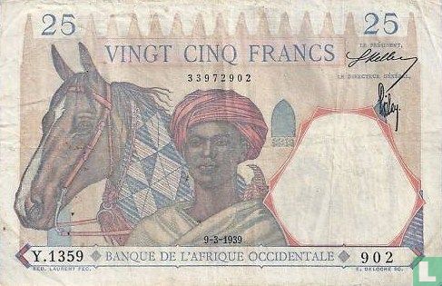 Afrique de l'Ouest français 25 Francs
