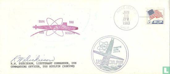 Cover USS sculpin Signed