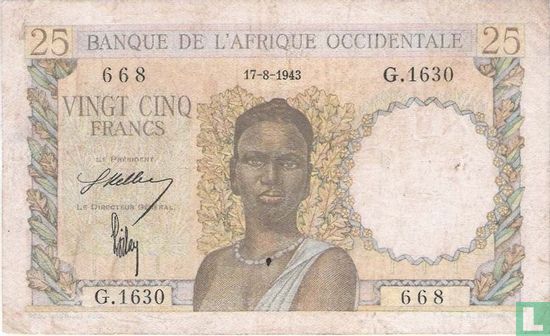 Frans West Afrika 25 Francs