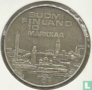 Finlande 10 markkaa 1971 "European Athletics Championships in Helsinki" - Image 2