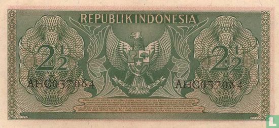 Indonesia 2½ Rupiah 1954 - Image 2