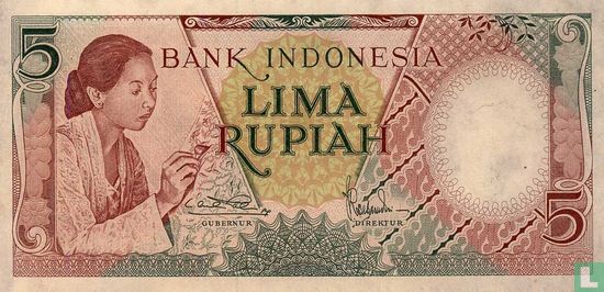 Indonesia 5 Rupiah - Image 1