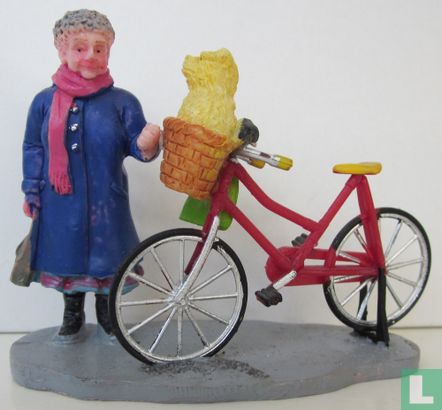 de bicyclette en plastique avec grand-mère il ya - Image 1