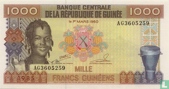 Guinee 1000 Francs - Afbeelding 1