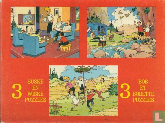 3 Suske en Wiske puzzles / 3 Bob et Bobette puzzles - Afbeelding 1