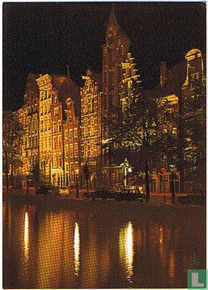 Amsterdam, Holland - Keizersgracht met oude gevels