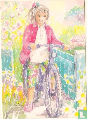 Meisje naast fiets (16.0279)