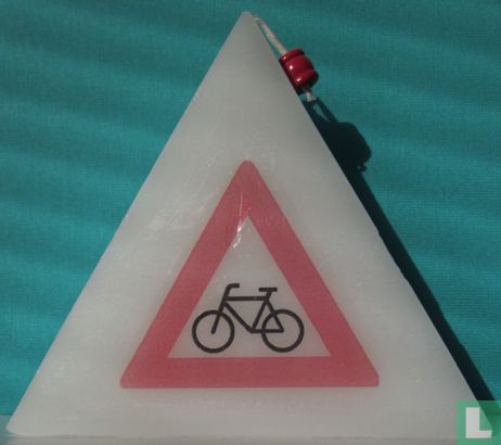verkeersbord "let op fietsers"