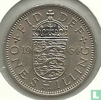 Verenigd Koninkrijk 1 shilling 1964 (engels) - Afbeelding 1