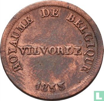 België 5 centimes 1833 Monnaie Fictive, Vilvoorde - Afbeelding 1