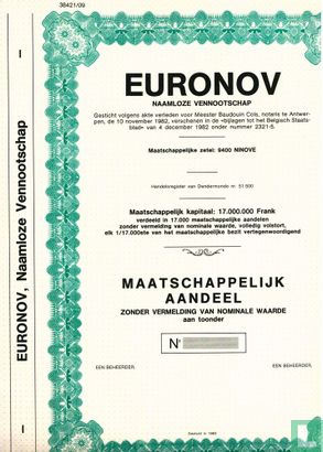 Euronov, Maatschappelijk aandeel, Blankette