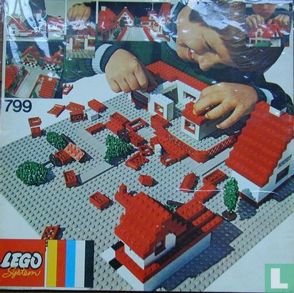 Lego 799 Baseplate, Grey - Image 1