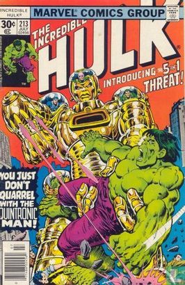 The Incredible Hulk 213 - Afbeelding 1