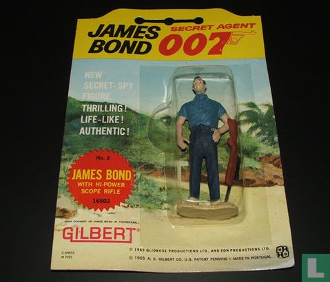James Bond with hi-power rifle scope