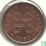 Finlande 5 penniä 1968 - Image 1