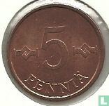 Finlande 5 penniä 1968 - Image 2
