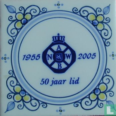 Tegel - "ANWB 50 jaar lid 1955 - 2005" - Tichelaar