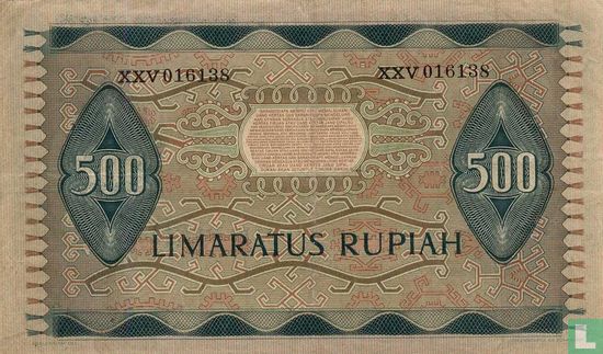 Indonésie 500 Rupiah 1952 - Image 2