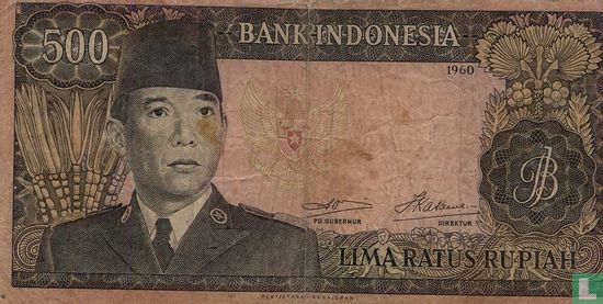 Indonésie 500 Rupiah 1960 - Image 1