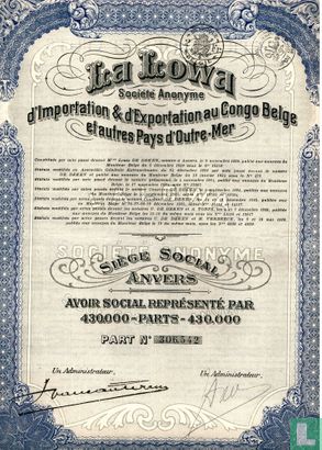 La Lowa, Part Sociale, 1927