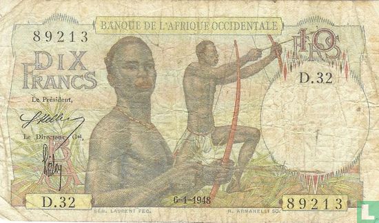 Afrique de l'Ouest français 10 Francs