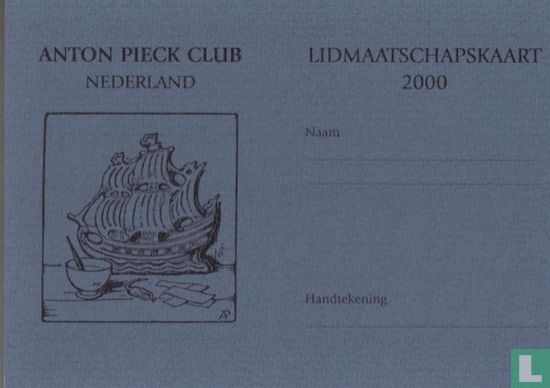 Lidmaatschapskaart Anton Pieck club Nederland - Afbeelding 2