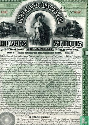 Cleveland, Cincinnati, Chicago & St. Louis Railway Company, General Mortgage Gold Bond Certificate $ 1.000,=, 1893