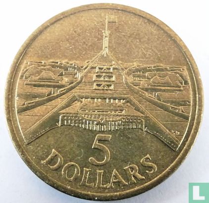 Australien 5 Dollar 1988 "Parliament House" - Bild 2