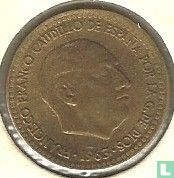 Spanje 1 peseta 1963 (1963) - Afbeelding 2