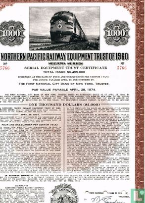 Northern Pacific Railway Equipment Trust of 1960, Serial Equipment Trust Certificate $ 1.000,=, 1960