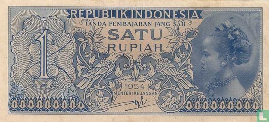 Indonesia 1 Rupiah 1954 - Image 1