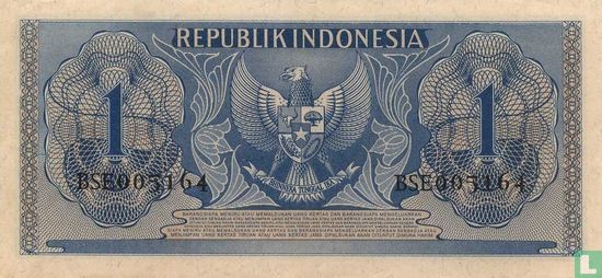 Indonésie 1 Rupiah 1954 - Image 2