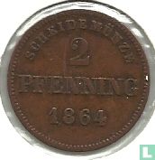 Beieren 2 pfenning 1864 - Afbeelding 1