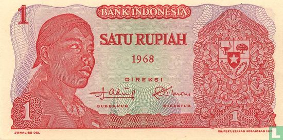 Indonésie 1 Rupiah 1968 - Image 1