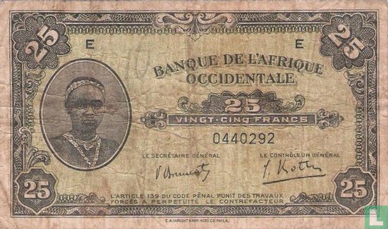 Frans West Afrika 25 Francs