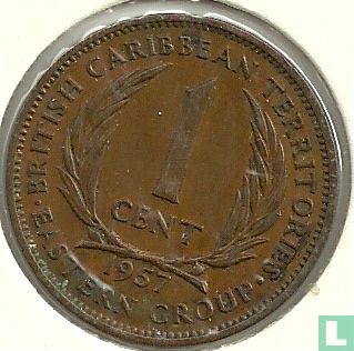 Territoires britanniques des Caraïbes 1 cent 1957 - Image 1