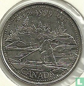 Canada 25 cents 1999 "March" - Image 1