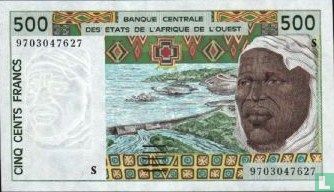 Stat Afr de l'Ouest. 500 francs S