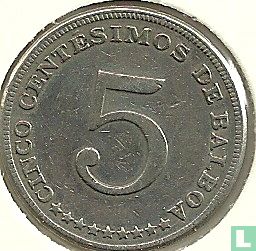 Panama 5 centésimos 1968 - Image 2