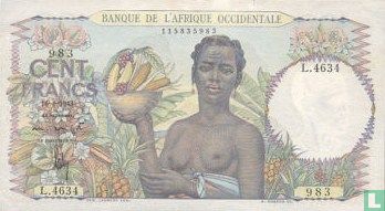 Frans West Afrika 100 Franken