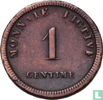 België 1 centime 1833 Monnaie Fictive, Vilvoorde - Afbeelding 2